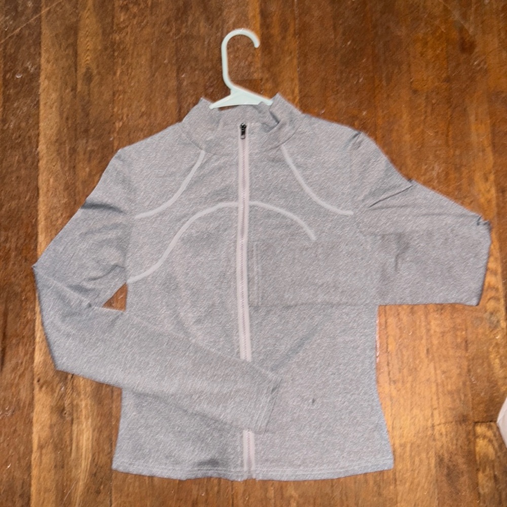 gray shein medium zip up jacket